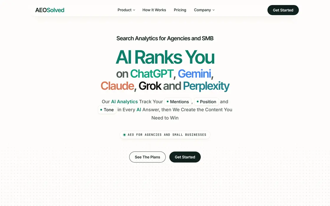 AEOSolved on a desktop screen